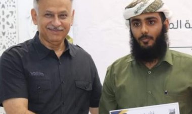 الجاوي يوجه بتكريم شاب من أبناء المعلا ساهم في إطفاء حريق بشقه سكنية.