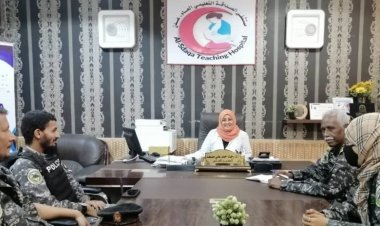 مدير عام مستشفى الصداقة يناقش مع قيادة حرس المنشآت تعزيز الجهود الأمنية بحرم المستشفى