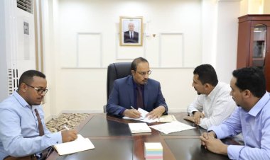 المحافظ بن ماضي يطلع على الترتيبات لتدشين دورات لقطاع منظمات المجتمع المدني والأجهزة العسكرية في مجال التوعية بالقانون الدولي الانساني.