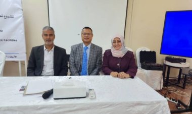 مدير عام مستشفى الصداقة تشارك في ورشة تقييم المشاريع المنفذة من الأمم المتحدة بعدن