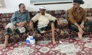 قائد الهبة الحضرمية الثانية يستقبل المقدم بشر بن حسين الجابري مقدم طائلة آل عليمي