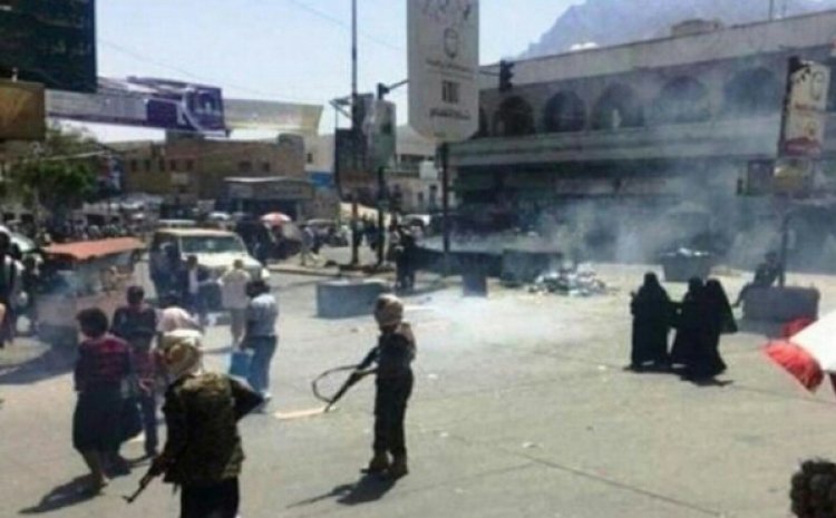 هجوم إرهابي مسلح يستهدف فعالية فنية وسط مدينة تعز اليمنية