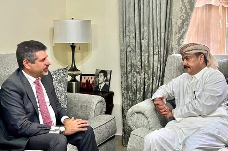 المحافظ بن الوزير يلتقي السفير الأمريكي لدى اليمن.