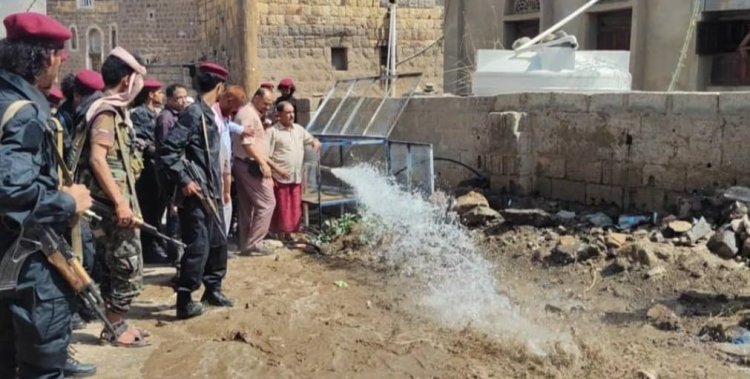 محافظ الضالع يدشن مشروع الشبكة الداخلية للمياه في حي حبيل جباري بالمدينة