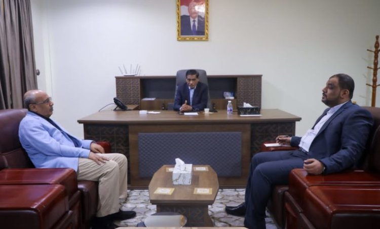 النائب البحسني يناقش مع عضو هيئة الرئاسة المتحدث الرسمي للمجلس الانتقالي مستجدات الأوضاع