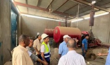 لجنة من وزارة النفط تزور منشأة الشهيد سهيل عوض النفطية لتفقد منظومة الأمن والسلامة