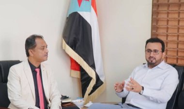 رئيس الهيئة الوطنية للإعلام الجنوبي يلتقي عضو هيئة الرئاسة فادي باعوم