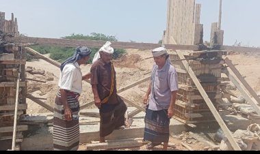 مدير عام مديرية احور يتفقد الاعمال الجارية في منشأة حيادر