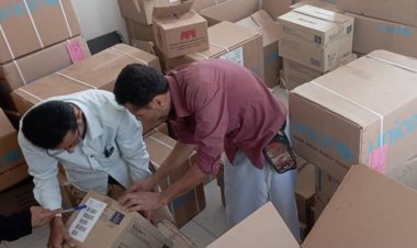 مكتب الصحة بسرار يافع يتسلّم شحنة من الأدوية والمستلزمات الطبية