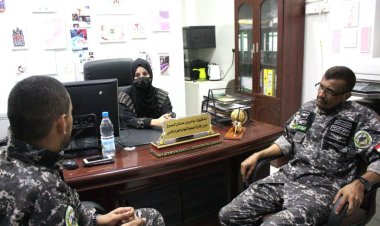 مدير الدائرة الصحية بالاحزمة الأمنية يلتقي مدير المركز الطبي لقوات حرس المنشآت بالعاصمة عدن.