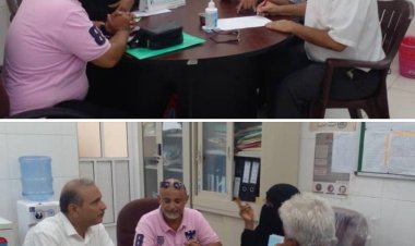 اللجان المجتمعية ومكتب الصحة يناقشان ترتيب سير عملية حملة التحصين ضد مرض الحصبة بمديرية المعلا