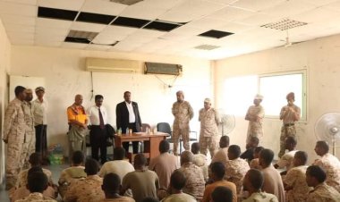 إدارة الحقوق والحريات بانتقالي حضرموت تنفذ نزولا لمعسكر خفر السواحل.