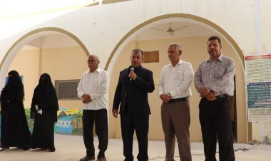 الوكيل العامري يدشن العام الدراسي بمدارس وادي وصحراء حضرموت.