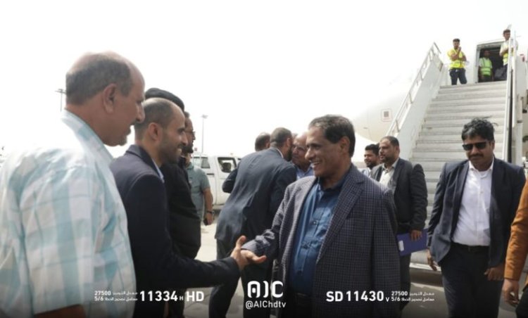 النائب اللواء البحسني يصل إلى العاصمة عدن