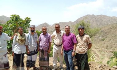 القائم بأعمال مدير عام حالمين يطلع على سير العمل في مشروع طريق عقبة خلق