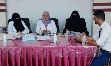 لجنة امتحانات مساقي التخدير والعناية المكثفة تجري مقابلات مع المتقدمين في مستشفى الصداقة