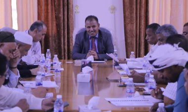 الوكيل العامري يترأس إجتماع مجلس إدارة المؤسسة المحلية للمياه والصرف والصحي.