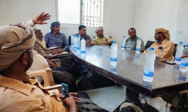 لقاء يجمع الأمين العام للإتحاد الجنوبي بالاتحاد والجمعيات السمكية بمحافظة شبوة