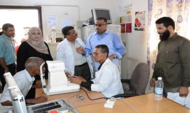 مدير التواهي يدشن المخيم الطبي المجاني لإزالة المياه البيضاء وزراعة العدسات