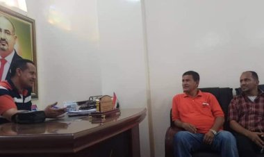 رئيس تنفيذية انتقالي لحج يلتقي مدير عام مكتب الشباب والرياضة وقيادة انتقالي الملاح