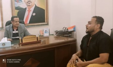 رئيس انتقالي لحج “الحالمي” يناقش التدخلات الإنسانية للهلال الأحمر بالمحافظة