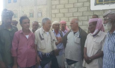 رئيس انتقالي لودر يقدم واجب العزاء لأسرة الفقيد الجعدني