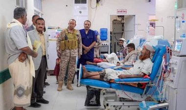 المحافظ بن الوزير يتفقد عمل ونشاط مركز غسيل الكلى ومستوى الانجاز في مشروع توسعة المركز...