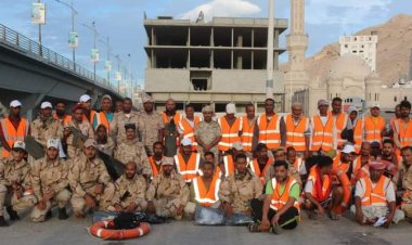 غواصي خفر السواحل وجمعية حضرموت ينفذون خطة إنتشار طارئة في مدينة المكلا.