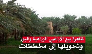 ظاهرة بيع الأراضي الزراعية والبور وتحويلها إلى مخططات سكنية وتجارية..