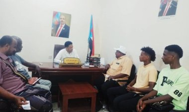 رئيس انتقالي أبين يلتقي لاعبي المحافظة المشاركين في منتخب الناشئين