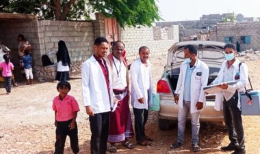 مدير التثقيف والاعلام الصحي بمديرية الغيضة يتفقد سير العمل لنشاط الايصالي التكاملي بالمديرية