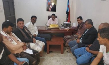 رئيس تنفيذية انتقالي أبين يلتقي منسقية الأندية بمديرية خنفر