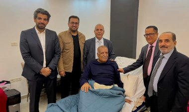 قيادات من المجلس الانتقالي تطمئن على صحة اللواء لخشع