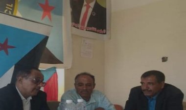 انتقالي الضالع يتفقد سير عمل الهيئة التنفيذية بانتقالي مديرية جحاف