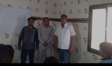 نائب رئيس تنفيذية انتقالي أبين يطلع على سير العملية التعليمية في مدرسة الهدى الأهلية بزنجبار