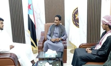 انتقالي المهرة يتفقد سير عمل الهيئة التنفيذية بانتقالي مديرية شحن