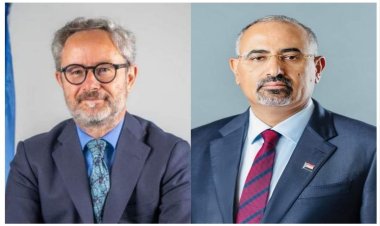 في لقاء جمعه برئيس بعثة الاتحاد الأوروبي... الرئيس الزُبيدي: قضية شعب الجنوب ستكون حاضرة في طليعة قضايا العملية السياسية