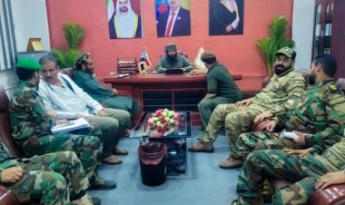 العميد الوالي يتفقد سير العمل في الإدارات العامة لقوات الحزام