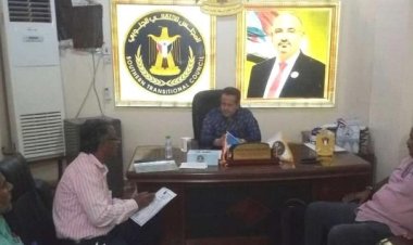 لحج.. الحالمي يلتقي عميد كلية الزراعة وقائد الحزام الأمني بمديرية يهر