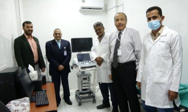 تدشين العمل في جهاز الموجات فوق الصوتية في هيئة مستشفى شبوة العام