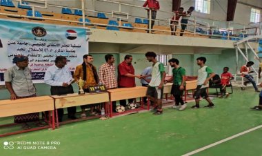 منسقية الانتقالي في كلية الزراعة بلحج تنظم العاب رياضية بمناسبة عيد الاستقلال الوطني