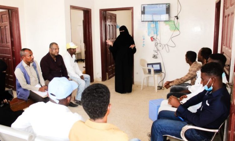 مكتب الصحة في بروم ميفع ينظم برنامج تدريبي للكادر الصحي العاملين في مركز الاسهالات المائية الحادة.