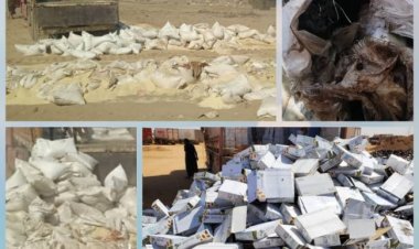 هيئة المواصفات والمقاييس ترفض وتتلف منتجات مخالفة وأنواع من التمر الفاسد في عدن وحضرموت