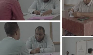 بإشراف وتنفيذ مكتب وزارة التعليم الفني والتدريب المهني بساحل حضرموت البدء بمقابلات المتقدمين في دورة الإكساءات الداخلية والديكور الحديث بالمعهد المهني الصناعي جول مسحه