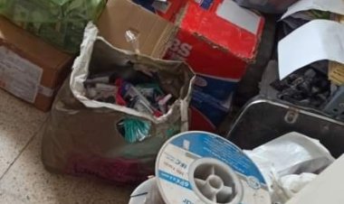 مركز شرطة باعبود بحضرموت يلقي القبض على شخص قام بسرقة أدوات ومعدات وأسلاك كهربائية.