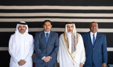 وزير الشباب والرياضة يبحث مع نظيره القطري سبل التعاون المشترك