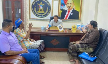 رئيس تنفيذية انتقالي لحج يلتقي مدير عام مديرية الحوطة