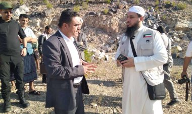 مدير عام ردفان يستقبل وفدا كويتيا للتدخل في إنشاء مشروع مياه لمنطقة الربوة العليا