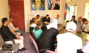 رئيس انتقالي لحج يزور مقر انتقالي حالمين.