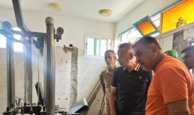 الجاوي يطلع على اعمال تجهيزات صالة اللياقة البدنية بملعب باوزير